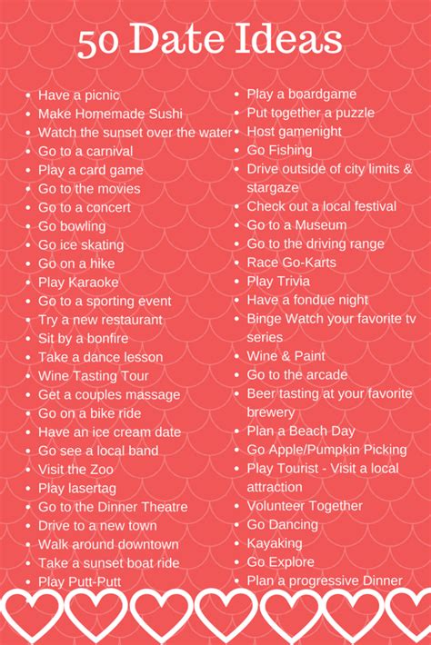 50+ Free Date Ideas 